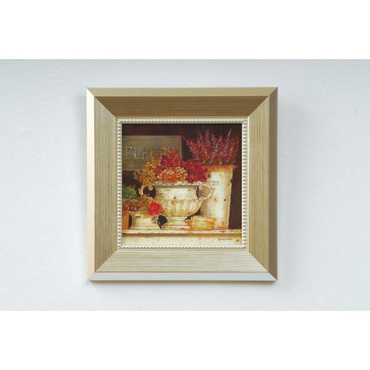 デコアート額　キャサリン作「マーチフラワー」