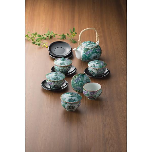 波佐見焼　彩牡丹　茶托付番茶器揃