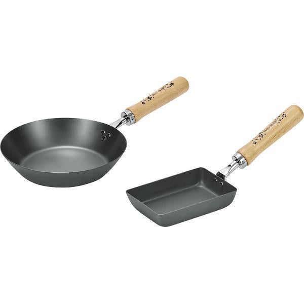 燕人の匠　窒化加工フライパン（２０ｃｍ）＆玉子焼セット
