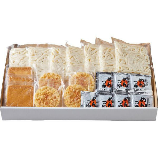 せい麺やの讃岐うどんきつね＆天ぷらセット（７食） ギフト 贈り物 お祝い お歳暮 お中元 プレゼント お祝い のし