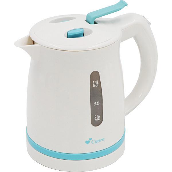 クオーレ　電気ケトル（１ｌ） ブルー
