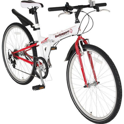 ２６型クロスバイク折畳自転車　ライト付　２台組