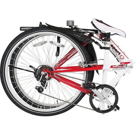 ２６型クロスバイク折畳自転車　ライト付　２台組