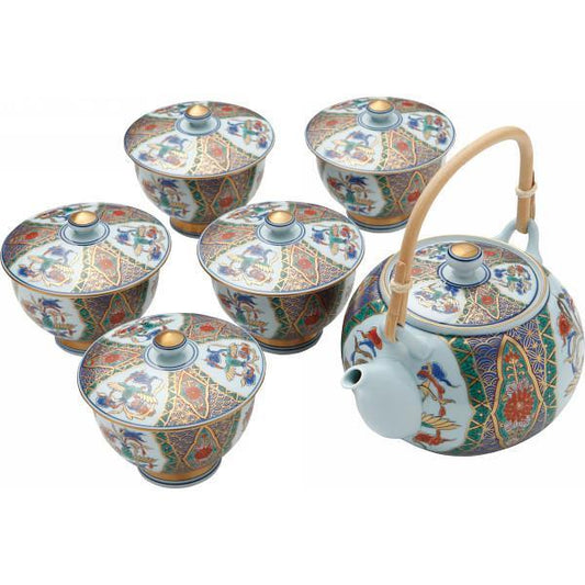 波佐見焼　古伊万里様式　鳳凰　番茶器揃