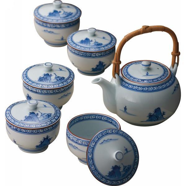 波佐見焼　京山水絵　番茶器揃