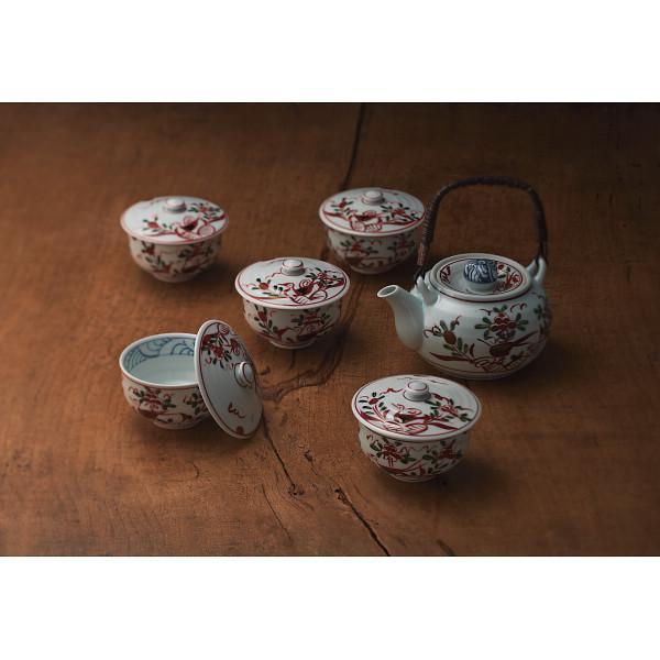 波佐見焼　光玉窯　古伊万里写し絵番茶器揃