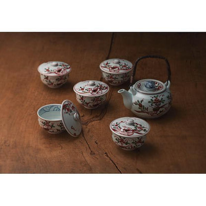 波佐見焼　光玉窯　古伊万里写し絵番茶器揃