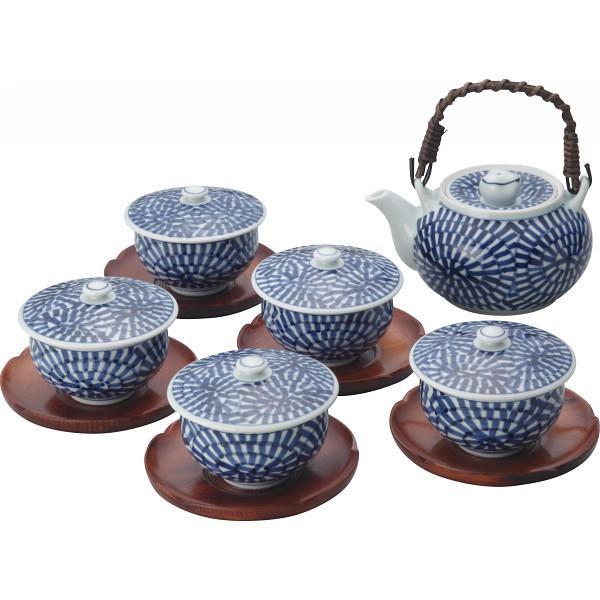 波佐見焼　蛸唐草絵　番茶器揃（茶托付）
