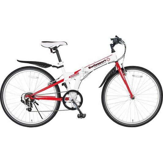 スウィツスポート　２６型クロスバイク折畳自転車　ライト付 自転車 26インチ 折り畳み式 コンパクト