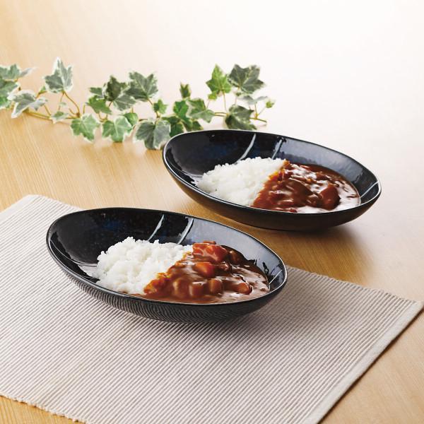 青の時代　オーバルカレー皿ペア