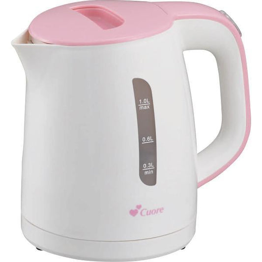 クオーレ　電気ケトル（１．０ｌ） ピンク