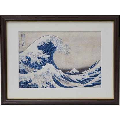 浮世絵額　葛飾北斎「神奈川沖浪裏」