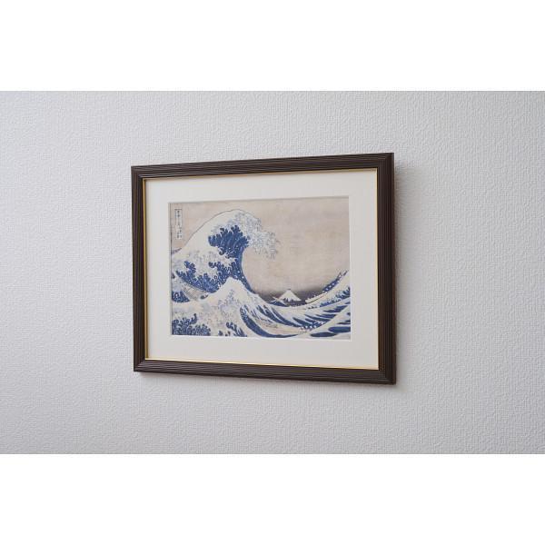 浮世絵額　葛飾北斎「神奈川沖浪裏」
