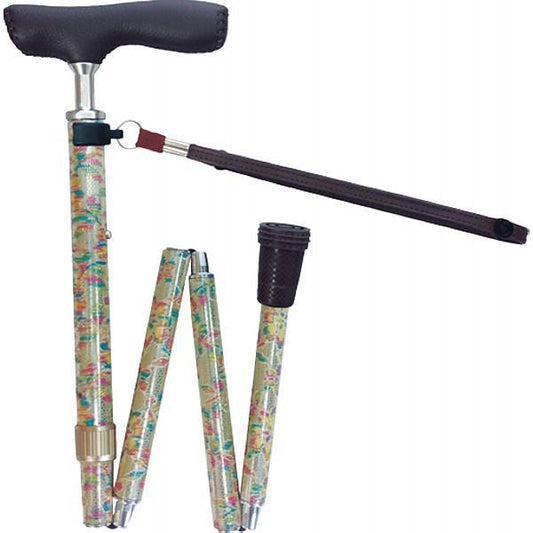 折りたたみジョイントＤＸステッキ レース　ベージュ