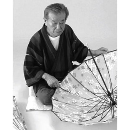 匠　有村　和風１６本骨晴雨兼用傘 山吹（ヤマブキ）