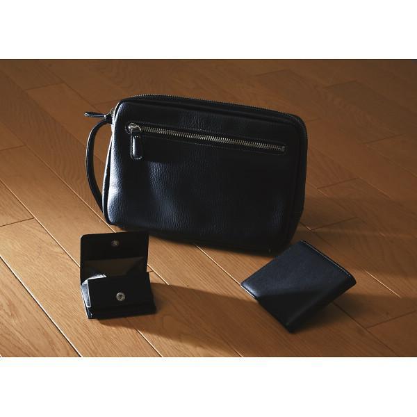 良品工房　日本製牛革バック小物３点セット