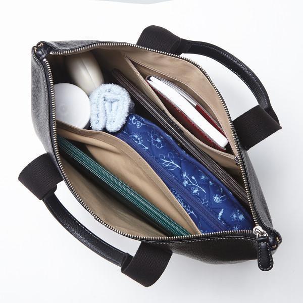 良品工房　日本製牛革トートバッグ 黒