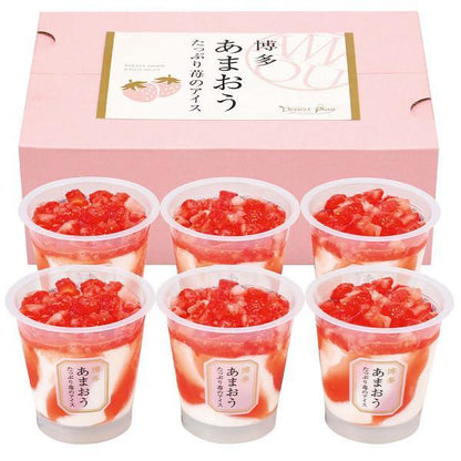 博多あまおう　たっぷり苺のアイス（６個）